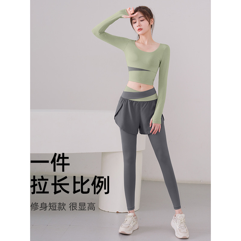 Bộ đồ tập Yoga và Pilates dài tay nữ, chất lượng cao, xu hướng mới