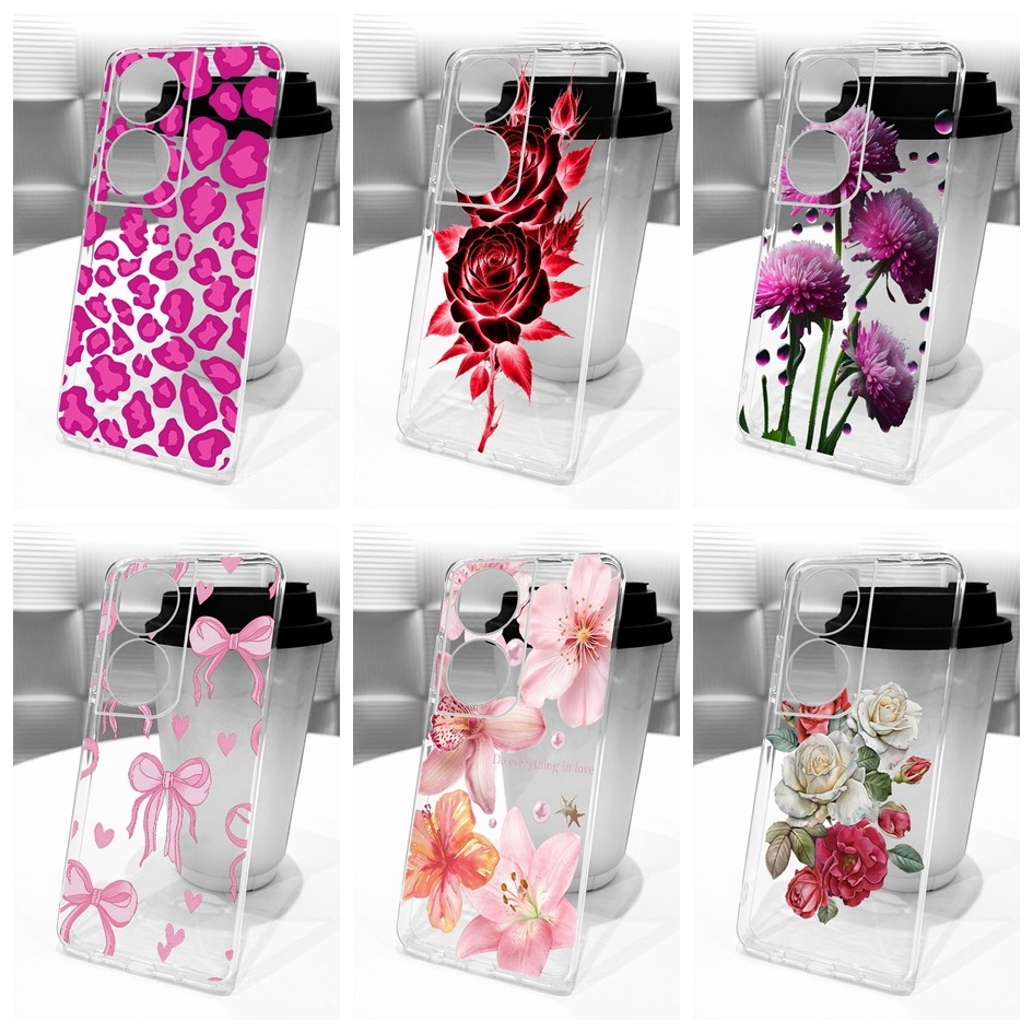 Ốp Lưng Trong Suốt Cho Honor X7b / Honor 90 Smart / Play 8T / Play 50 Plus CLK-LX1 CLK-LX2 CLK-LX3 V