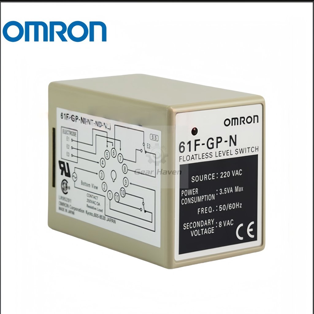 Omron 61F-GP-N N8 Bộ điều khiển máy bơm nước Rơle mực nước Công tắc phát hiện mực nước AC220V AC110V