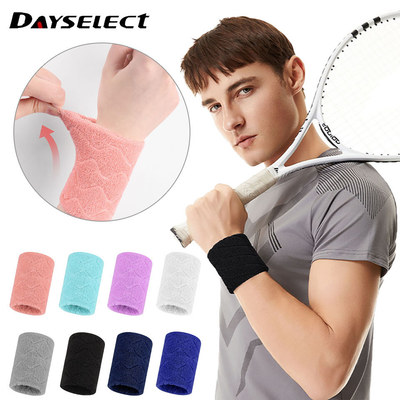 DAYSELECT - Miếng Khăn Thể Thao Dây Đeo Tay Hai Mặt Đàn Hồi, Bảo Vệ Cổ Tay