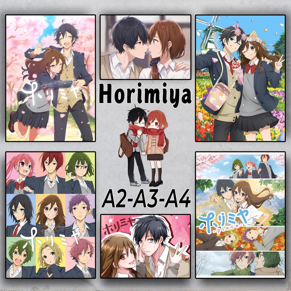 Horimiya - Poster Anime A2 A3 A4 - Dán tường | Hori-san and Miyamura-kun |Kyouko Hori |  Izumi Miyam