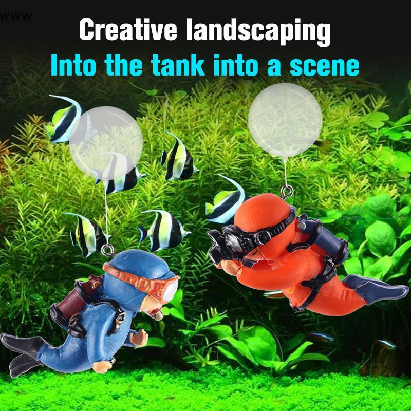 [auz] Floating Decoration Figurines Mini Aquarium Accessories Fish Tank Decoration