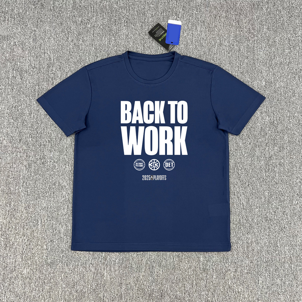 Áo Tập Bóng Rổ NBA Pistons 2025, Thiết Kế Thoáng Khí Nhanh Khô