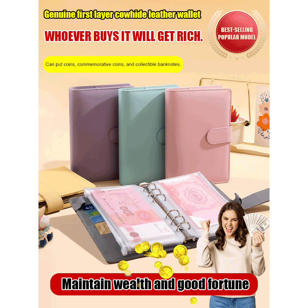 Money Deposit Book Wear-resistant and Durable Money Deposit Manual Deposit Money Purple Leather