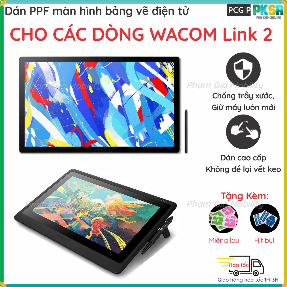 Dán màn dành cho bảng vẽ điện tử  Wacom Cintiq 16 24 DTK246 (DTK-246)  loại Nano, PPF, Paperlike vẽ 
