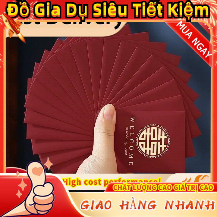 50 Phong Bì Đỏ Đám Cưới Phong Bì Nhỏ Màu Đỏ Đồ Cưới Túi Phong Bì Màu Đỏ Đặc Biệt Phong Bì Màu Đỏ FQN