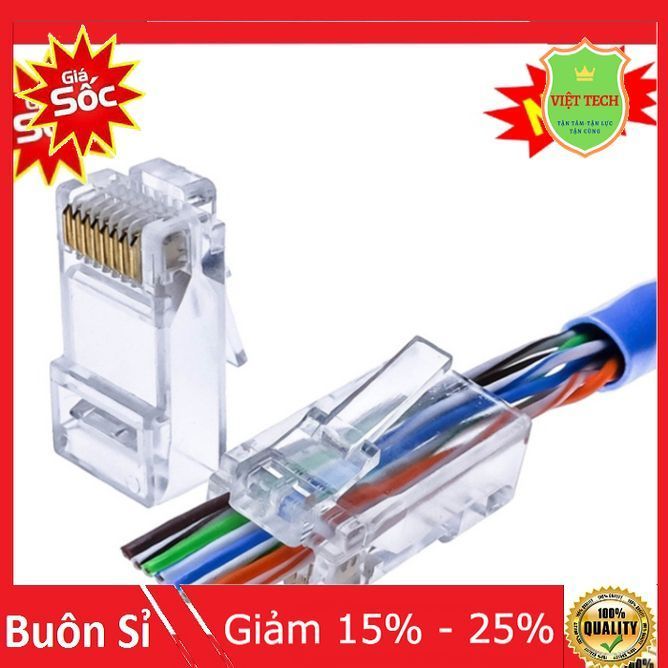 {Combo 10 hạt} Hạt Mạng Xuyên Thấu RJ45