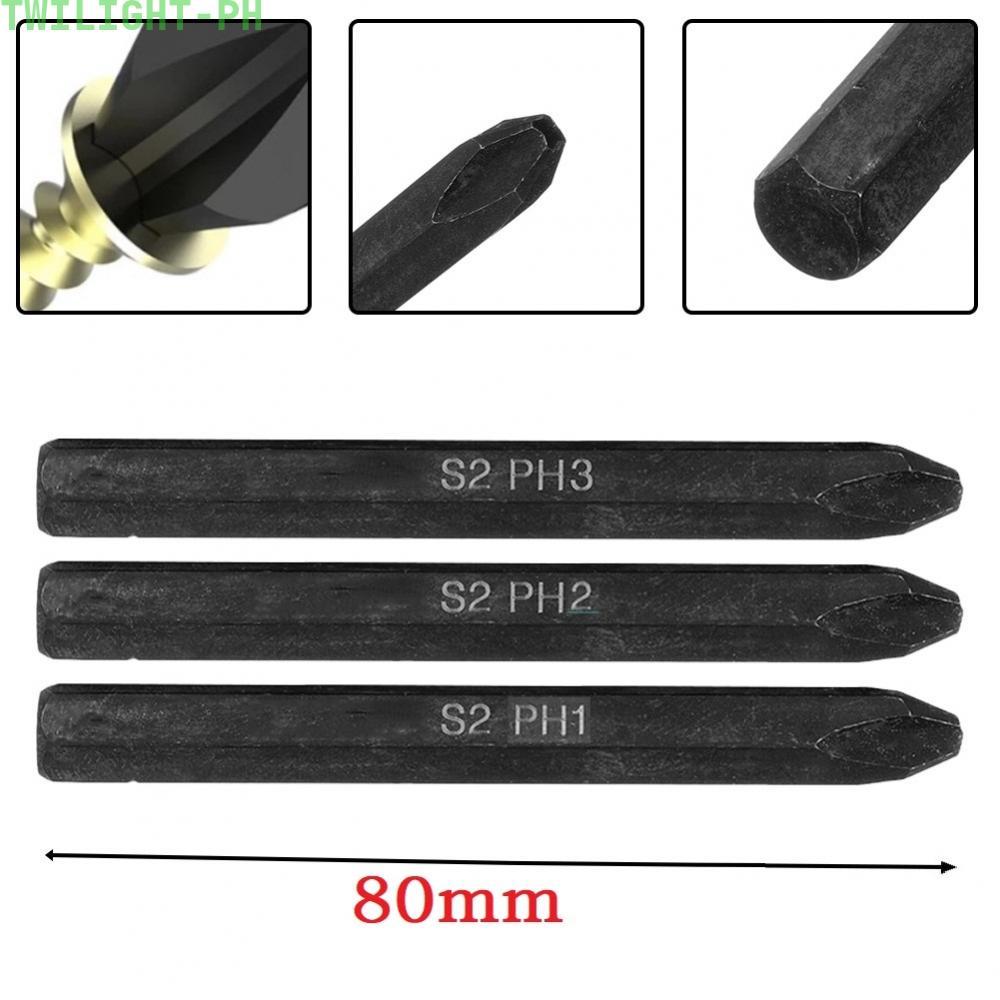 Tua vít chéo cấp công nghiệp 80mm PH1 PH2 PH3 Thép hợp kim