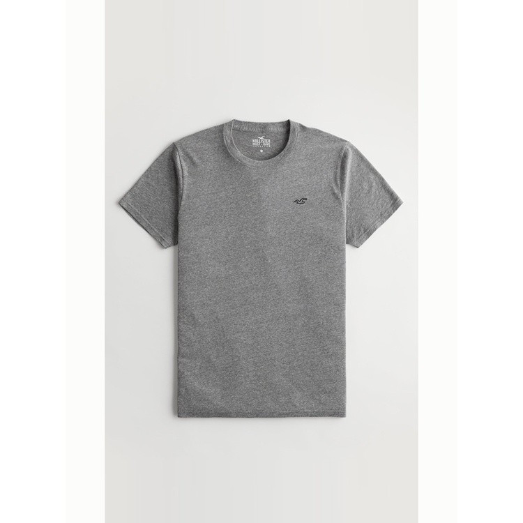 Hollister Nam Seagull In Nhãn Nhỏ Tay Ngắn Mùa Xuân Mới Cổ Tròn Hàng Ngày Thường Ngày 100% Cotton To