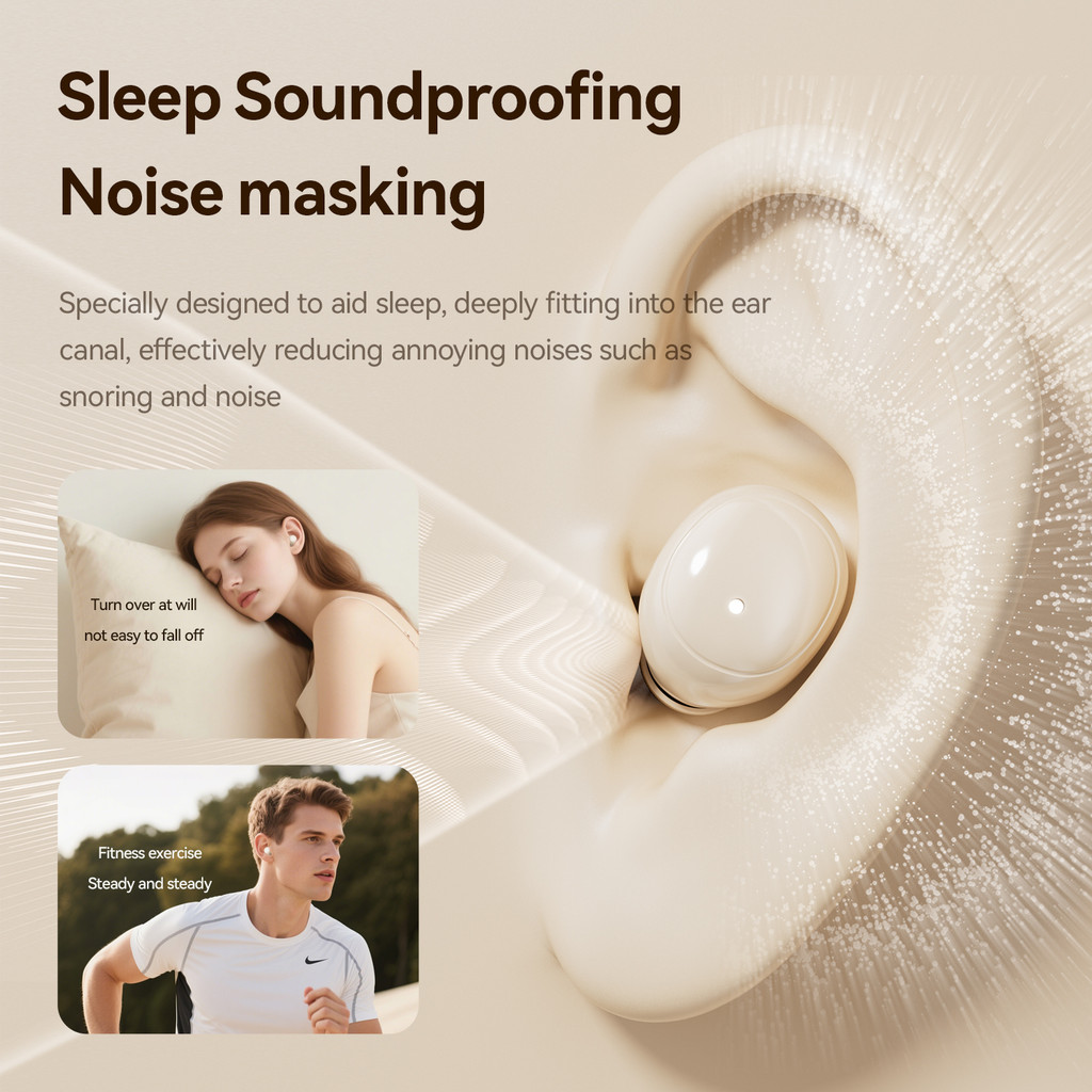 SPRSE M126 Tai nghe Bluetooth ngủ 2 cặp không dây có Mic Tai nghe Mini khử tiếng ồn Tai nghe trò chơi | BigBuy360 - bigbuy360.vn