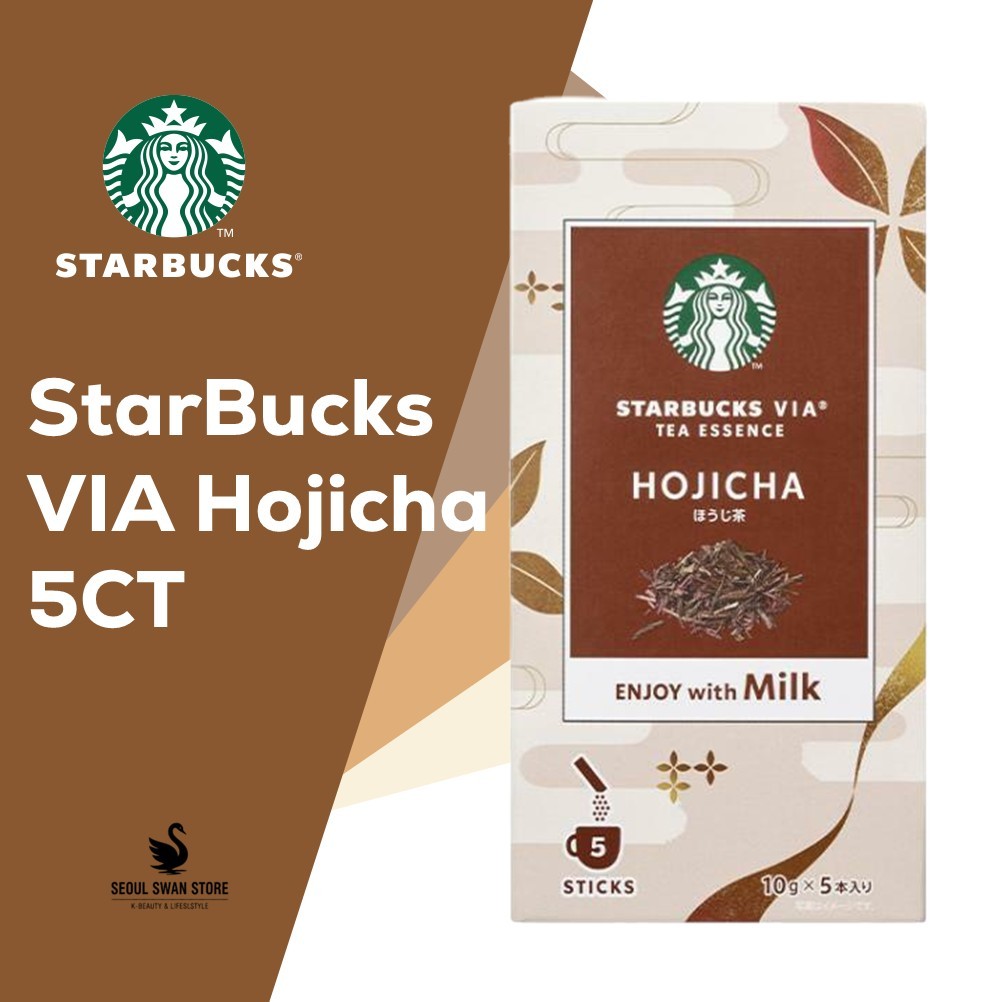 [Starbucks] Cà Phê Hojicha Nhanh VIA 5 Gói | Đồ Uống Hojicha Nhật Bản | Gói Cà Phê Dùng Một Lần | Th