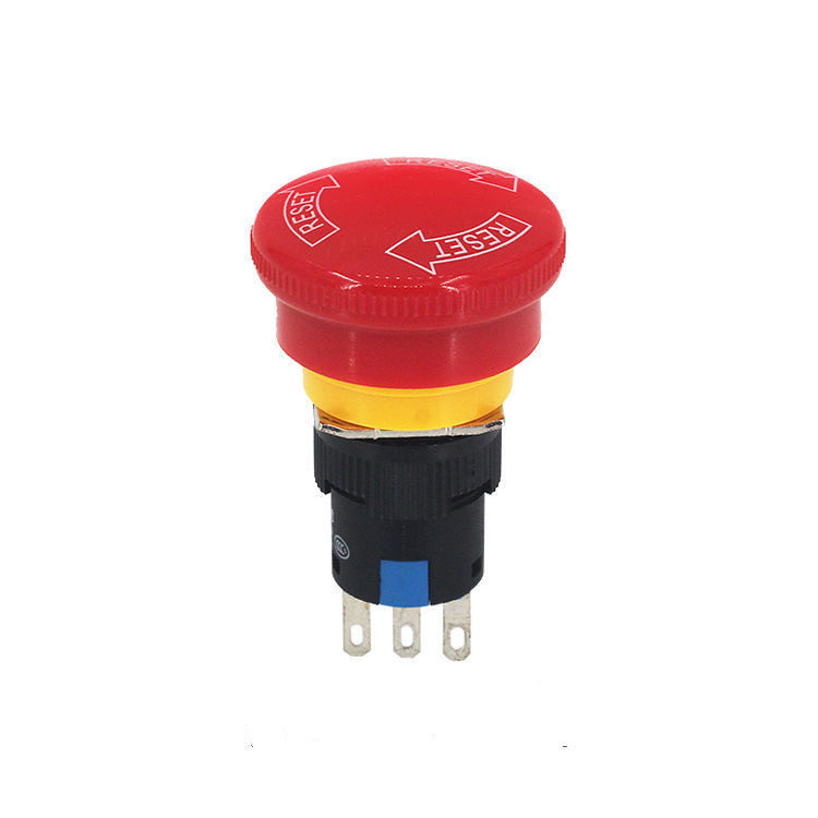 Nút dừng khẩn cấp 16mm LA16-11ZS One Open One Close Mushroom Head Công tắc khẩn cấp Tự khóa Dừng ngu