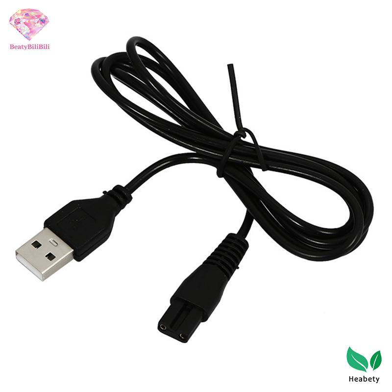 Heabety 0.8 / 1M Cáp USB Dây Sạc Lỗ Đồng Phù Hợp Với 5V Đèn Pin Máy Cạo Râu Tóc Dây Đơn Lỗ 1.5 1.8 2