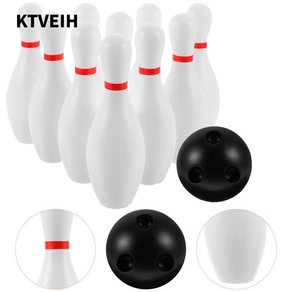 Bộ đồ chơi bowling KTVEIH, Trò chơi bowling vui nhộn màu trắng, Đồ chơi bowling bằng nhựa cho trẻ em