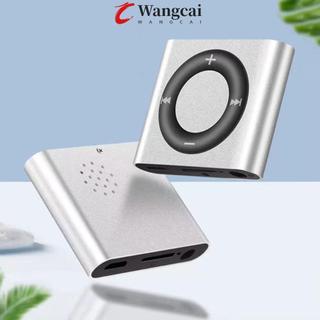 WANGMCAI Máy nghe nhạc Mini cầm tay, Kẹp kim loại âm thanh không mất mát USB MP3 Máy nghe nhạc, Khe cắm thẻ dễ thương Hỗ trợ mỏng Quà tặng máy nghe nhạc dành cho sinh viên SD TF