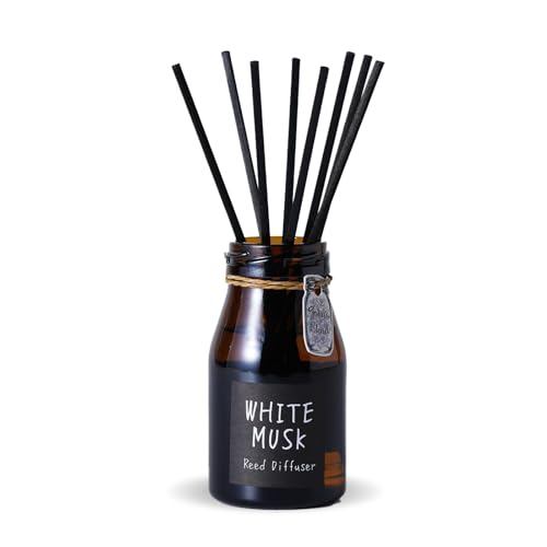 White Musk Mini Diffuser Johns Blend 50mL - Room Fragrance Reed Diffuser - Air Freshener - Gift Set 