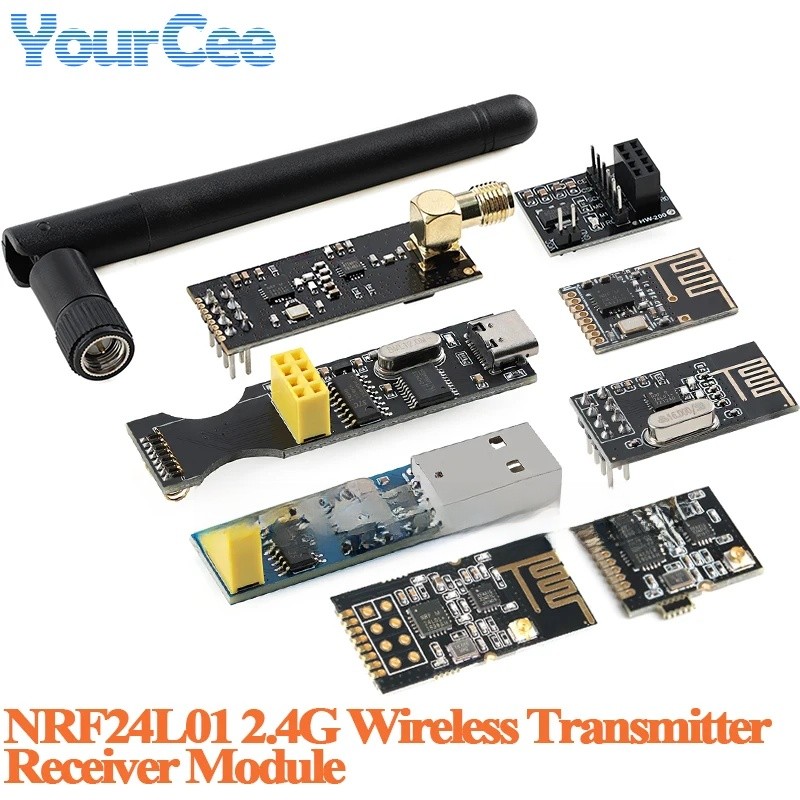 NRF24L01 + PA + LNA NRF24L01 Mini 2.4GHz RF Mô-đun không dây Bộ thu phát tăng cường nguồn USB WIFI m