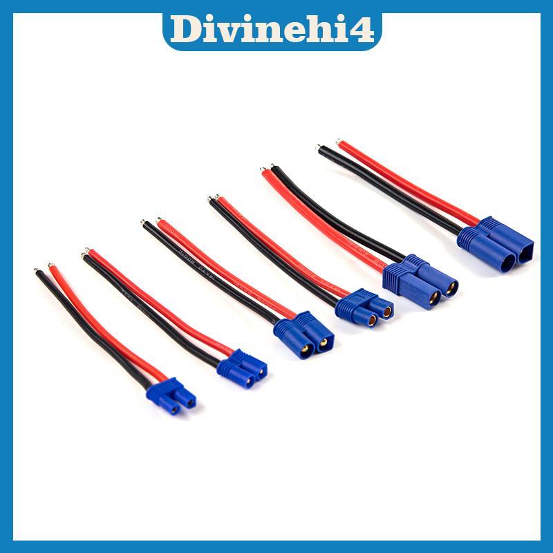 < divinehi4 > EC2 / EC3 / EC5 Nam Nữ Kết Nối Cáp Đuôi Heo Dây Silicon RC Đẹp