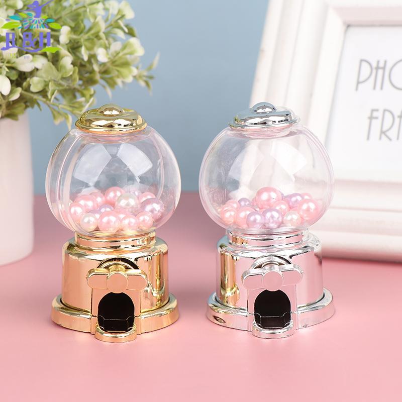 [B & H Dec] Sweets Mini Candy Machine Bubble Toy Dispenser Coin Bank Kids Gift Toy Decor {vn}