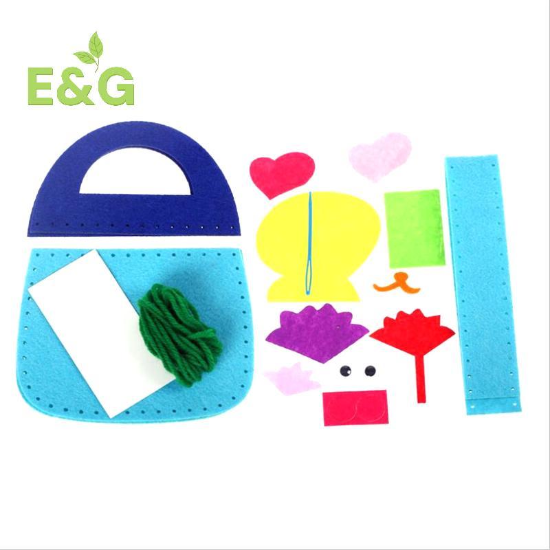 [E.G-t] Bộ dụng cụ may vá cho trẻ em Bộ dụng cụ may nỉ DIY Đồ chơi giáo dục mầm non Thủ công nỉ bằng