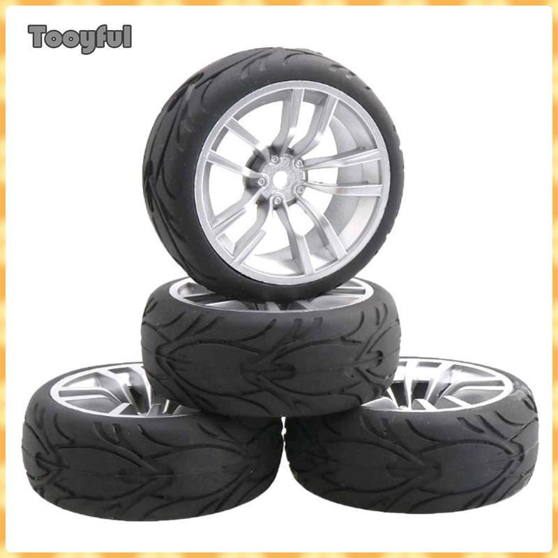 Bánh xe lốp Tooyful 4 bánh xe Hex 12mm cho WLtoys 144001 124018 124019 RC Model Crawler Off Road Bug