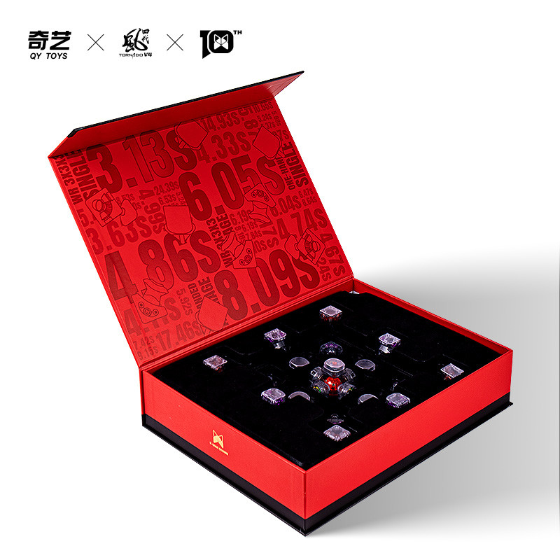 Limited Edition 2025 QiYi Tornado V4 M 3x3 Cube Pioneer 10th Anniversary Edition ( Global Limited To