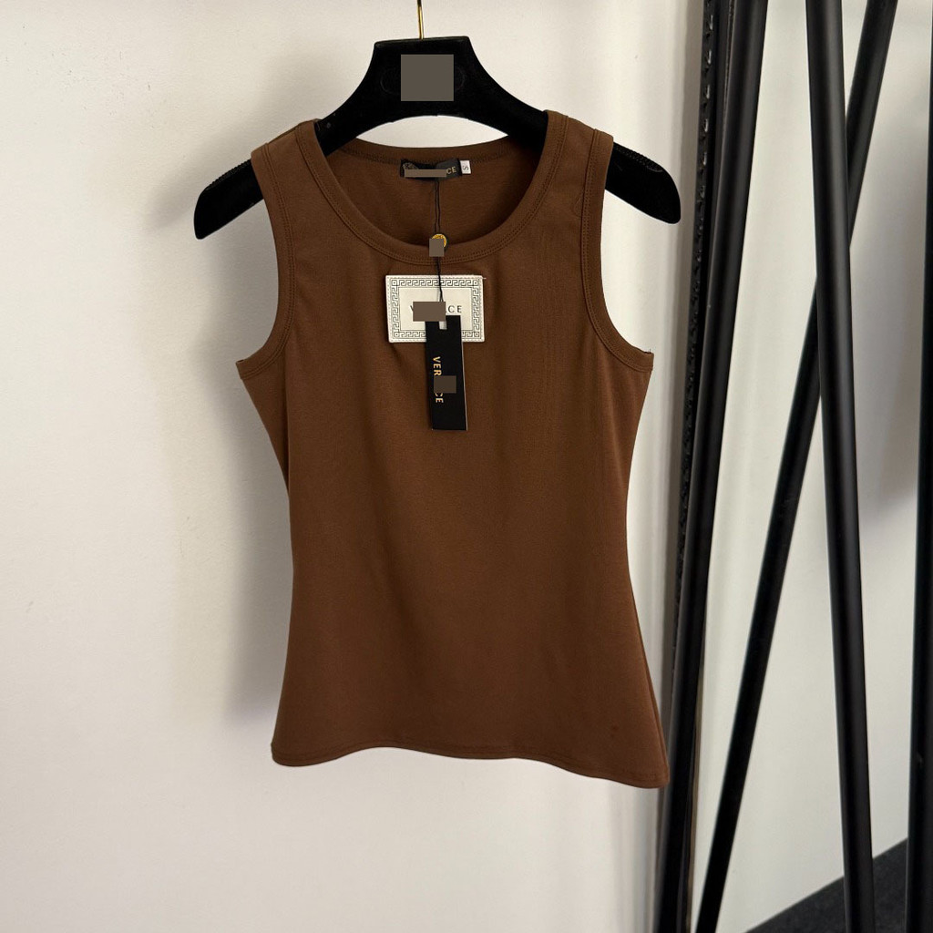 VERSAC* Elegant and slim-fitting dopamine sexy tank top that accentuates the figure and has a slimmi