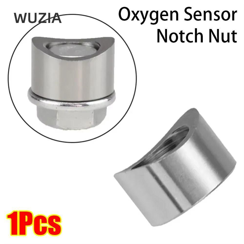 WUZIA 1 Cái Cảm Biến Oxy Notch Nut, Weld Bungs Stepped Mount Cap Bung Plug Nut, Universal Inox M18x1