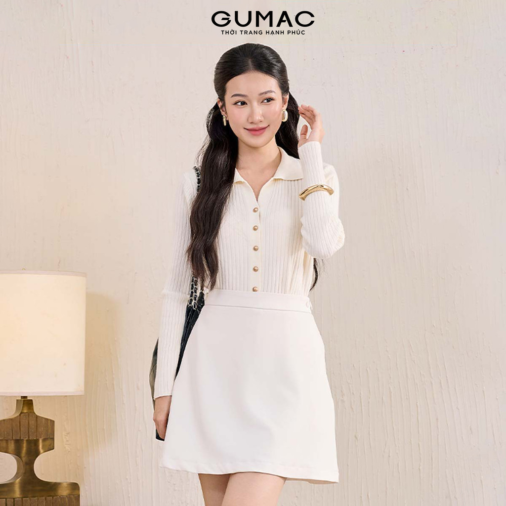 Áo khoác cardigan nữ phom suông ôm nhẹ thời trang GUMAC AF11035