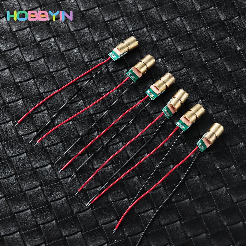 HOBBYIN 1 / 3 / 5 / 10pc Điốt Laser Bán chạy Mô-đun Diode Chấm Đầu Đồng 5 triệu watt