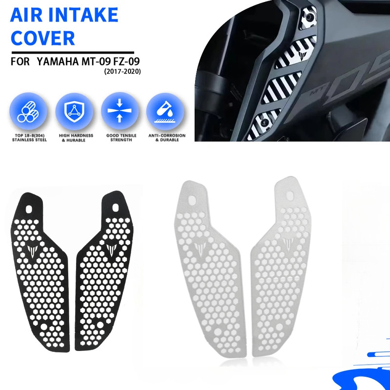 MT 09 SP Moto Air Intake Cover Grill Guard Protector cho Yamaha MT-09 MT09 2017 2018 2019 2020