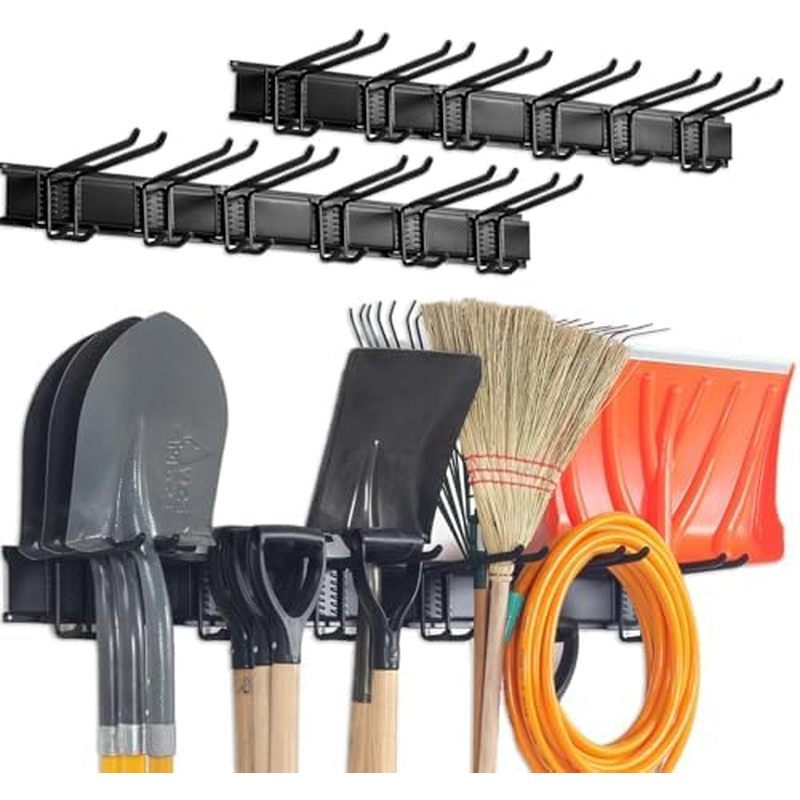 Aking Ace Garage Tool Organizer với 6 Hooksodata Mount Yard Tool cho tổ chức Shed Heavy DutyStorage 