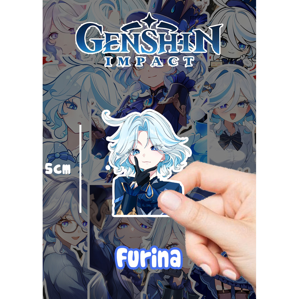 [Genshin Impact] Set 95 Sticker thủy thần Furina ✨ đã cắt sẵn, không trùng nhau, dễ thương cho fan