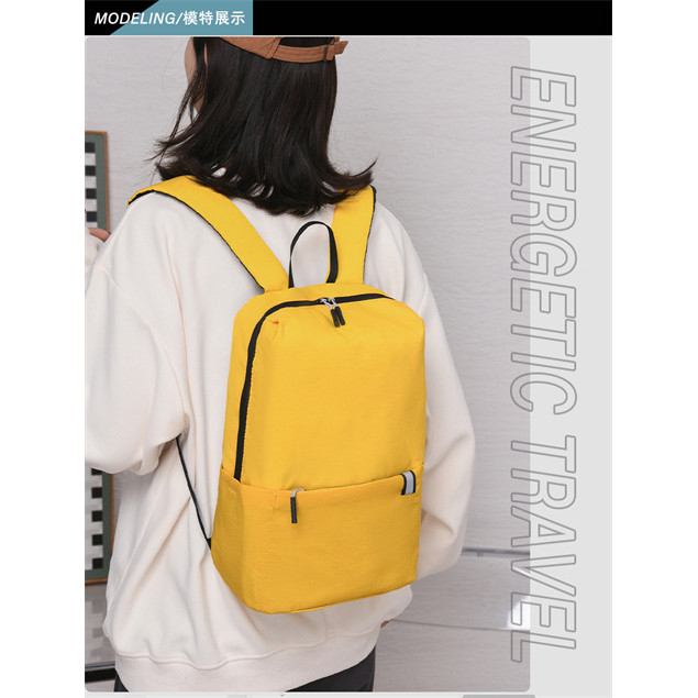 Ba Lô 10L15L20L Ba Lô Nhiều Màu Sắc Nam Nữ Nhẹ Sinh Viên Schoolbag Doanh Nghiệp