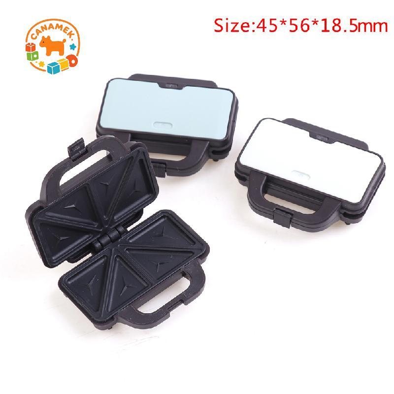 CANAMEK 1: 12 Nhà Búp Bê Mini Pancake Maker Waffle Sandwich Maker Nhà Bếp Điện Mẫu CSF