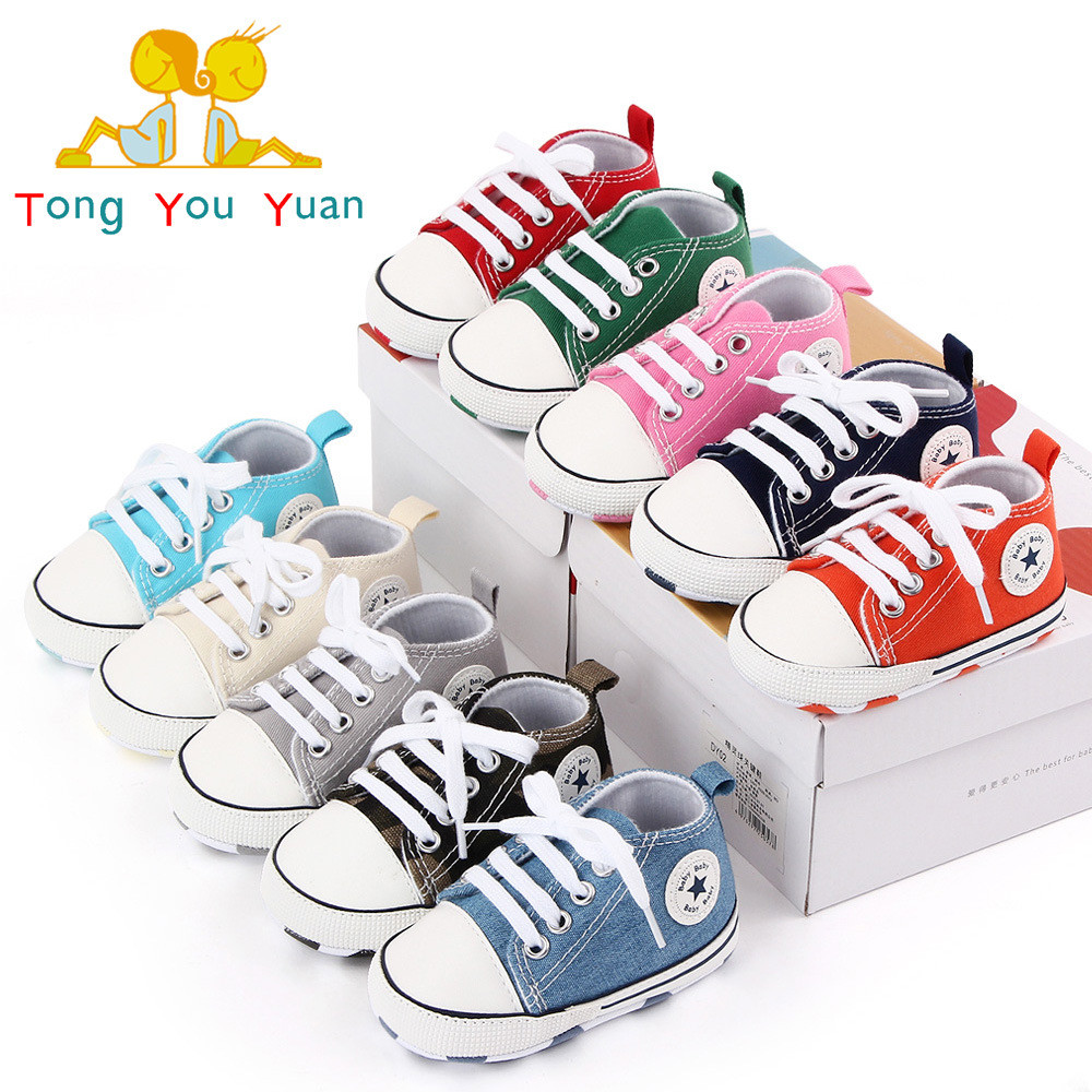 Giày Bé Babysh Giày Bé Đế Mềm Giày Canvas Cho Bé Tập Đi babyshes Total _ GG