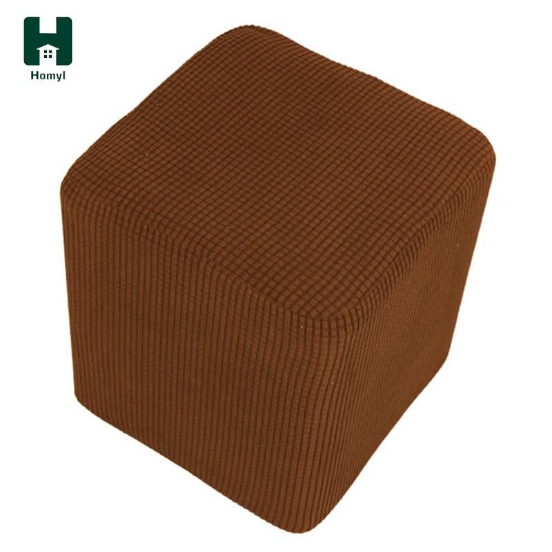 Vỏ Ottoman hình chữ nhật dày Homyl, Ottoman cho ghế Sofa, Vỏ đàn hồi cho Ottoman, Vỏ bọc co giãn Ott