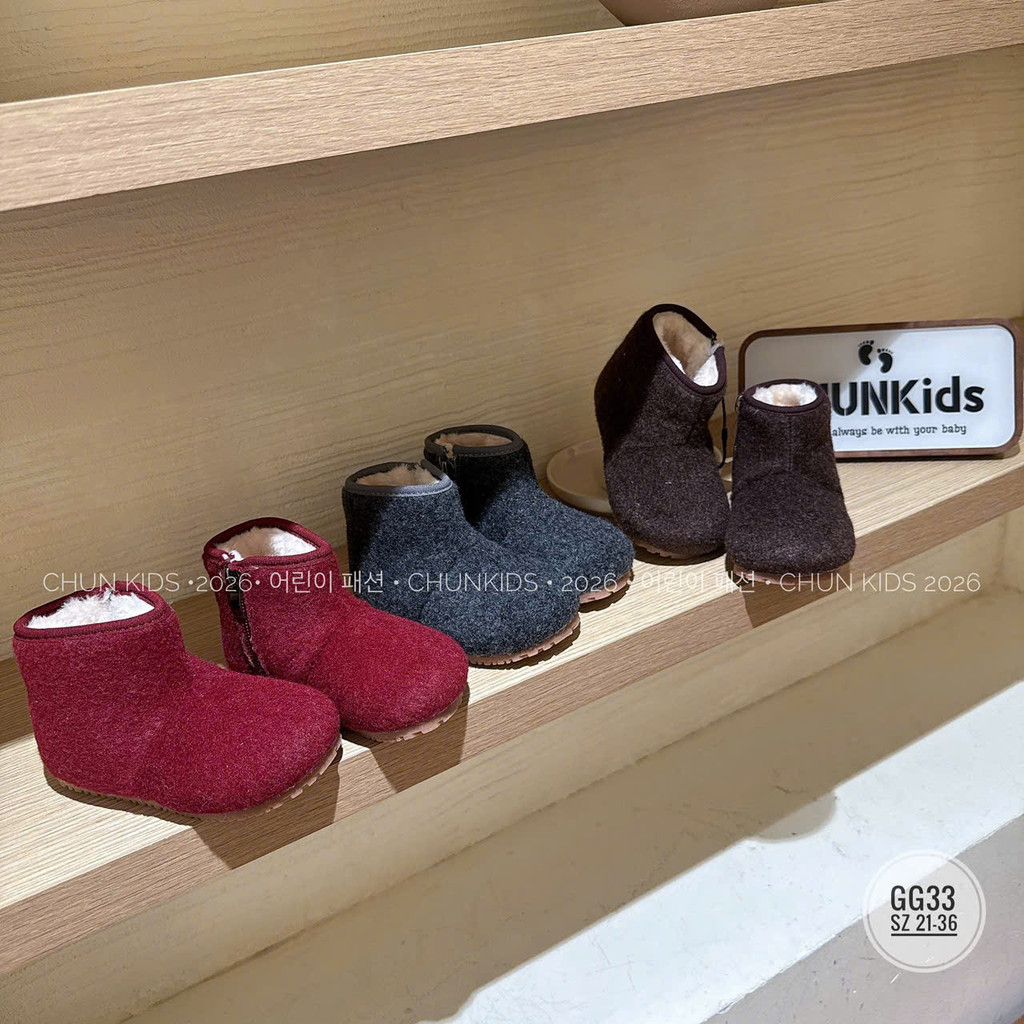 GG33 - Boot lông trơn ấm hot trend CHO BÉ GÁI