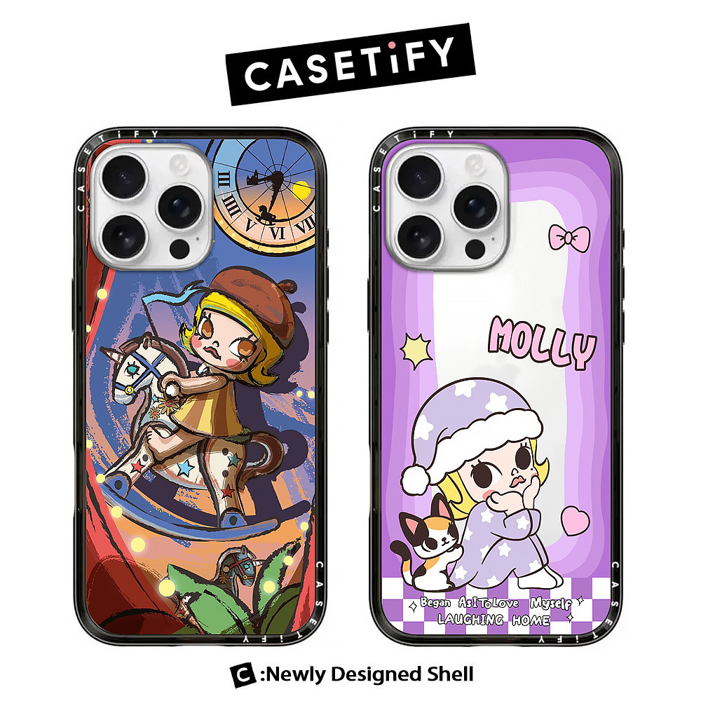 CASE Molly Series 8 Acrylic Mới Có Từ Tính Cho IPhone 17 Pro Max / 17 16 15 14 13 Pro Max Vỏ Bảo Vệ 
