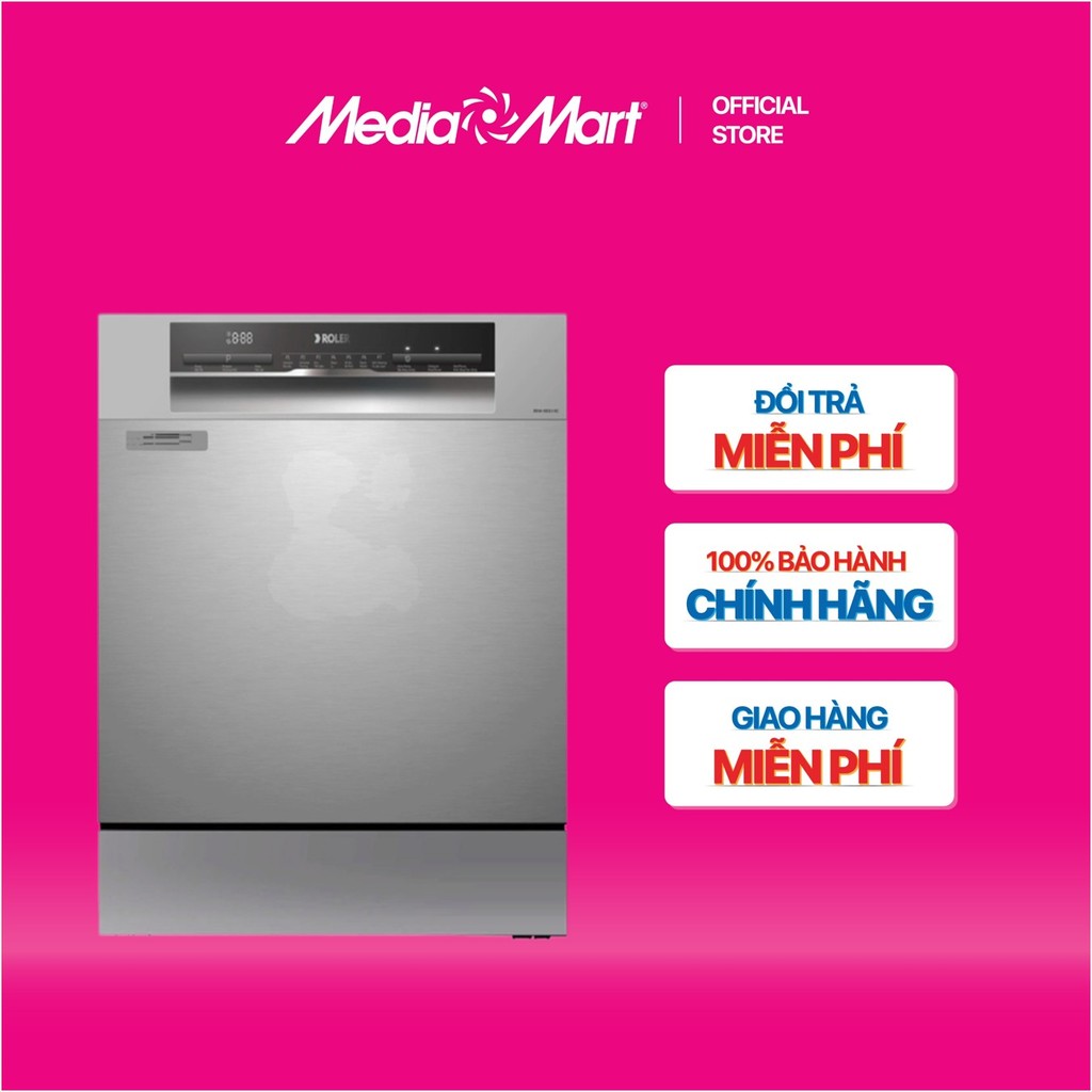 [MEDIAMART] - Máy rửa bát 8 bộ để bàn Roler RDW-5512.1-SC - FREESHIP,Bảohànhchínhhãng