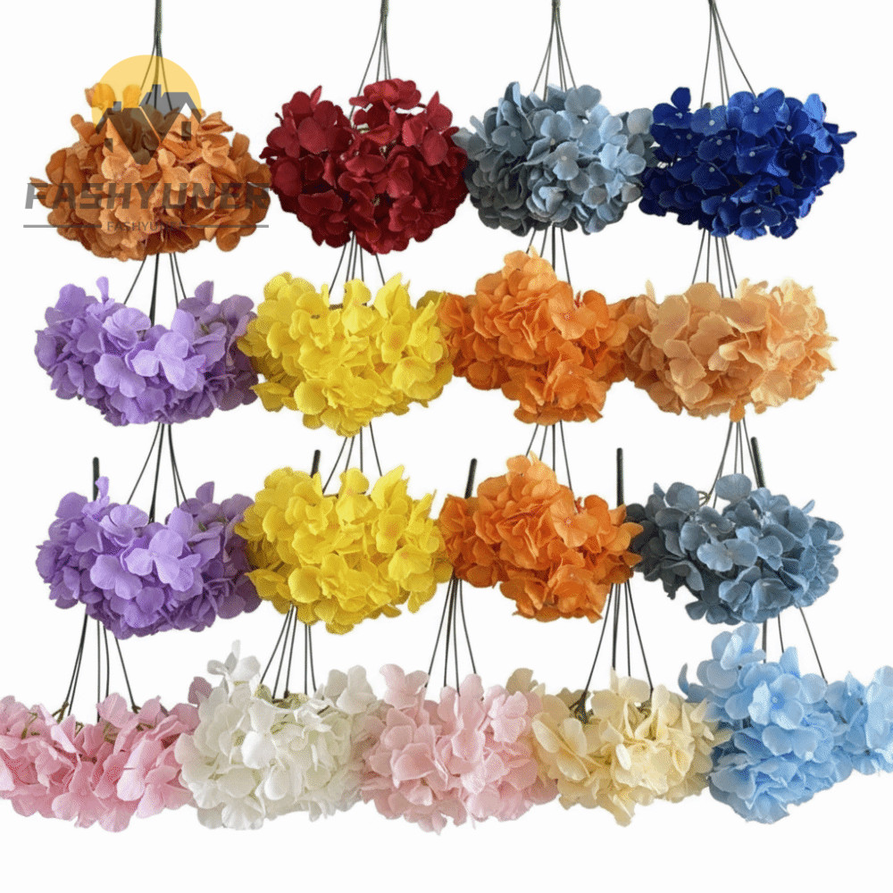 Hoa nhân tạo FASHYUNER, Vải len Kích thước 45CM Hoa cẩm tú cầu, Lnternet Người nổi tiếng Thiết kế kh