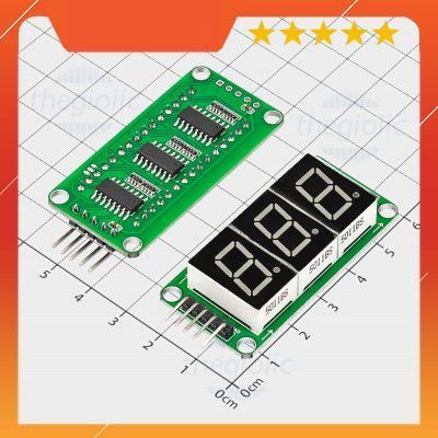 Module 3 LED 7 Đoạn 0.5inch 74HC595 5VDC IoT Maker 90
