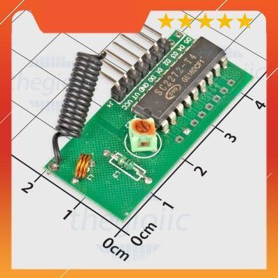 2272-T4-433Mhz Mạch Thu RF 433Mhz Có Ăng Ten