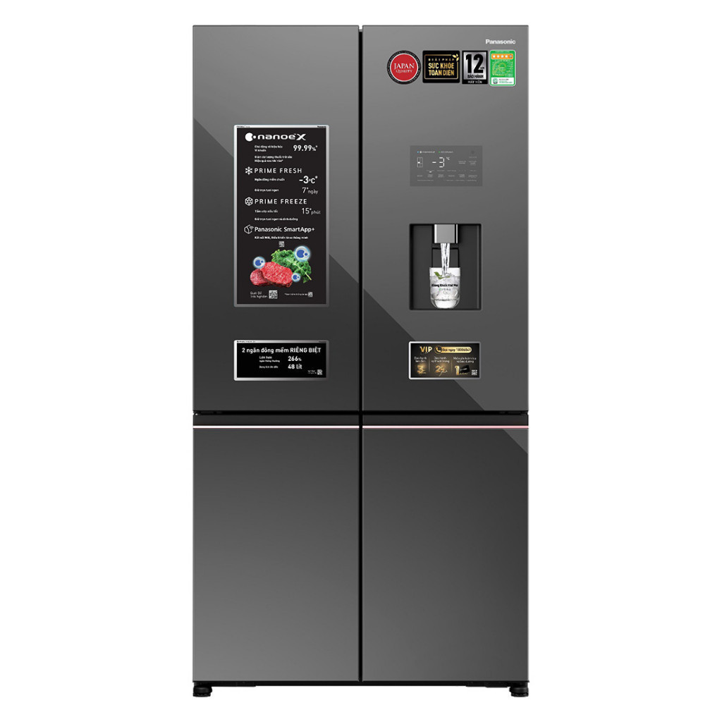 NR-XY680YMMV - Tủ lạnh Panasonic Inverter 621 lít XY680YMMV - Bảo hành chính hãng