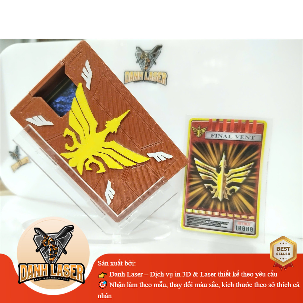 Hộp Đựng Thẻ ATM 3D Kamen Rider Ryuki & Odin – In 3D Độc Lạ, Đựng CCCD, Thẻ Từ, Bằng Lái