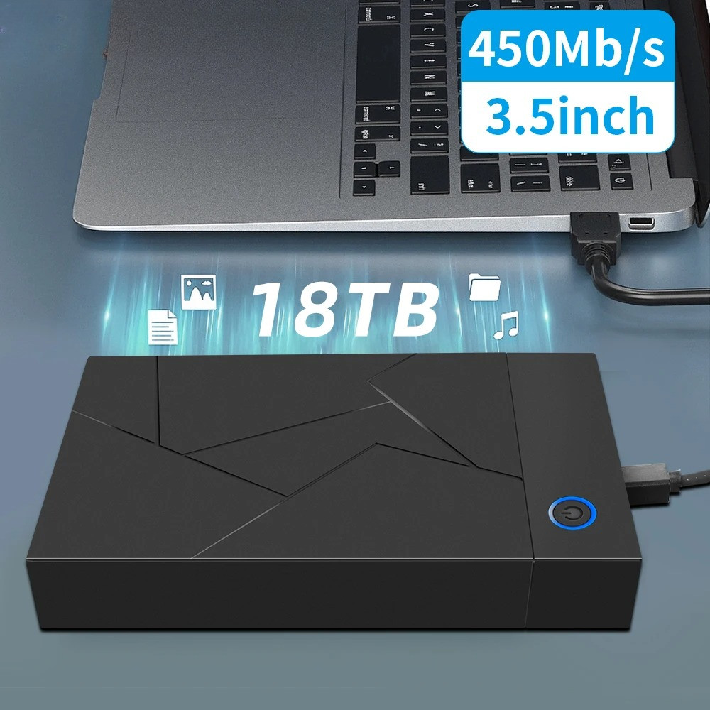 Ốp Lưng HDD 3.5 2.5 SATA Sang USB 3.0 Adapter Ổ Cứng Ngoài Vỏ Đĩa Cho 3.5 SSD Đĩa 450Mb / s 18TB Hộp