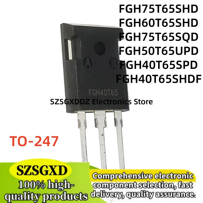 5 Chiếc FGH75T65SHD FGH75T65SQD FGH40T65SPD TO247 FGH60T65SHD FGH60T65 FGH50T65UPD FGH40T65SHDF FGH4