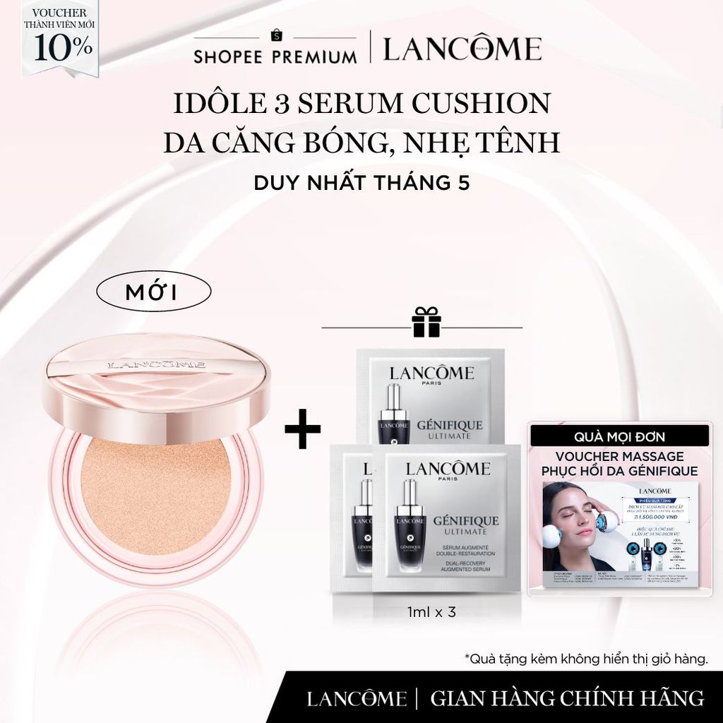 Lancome Idole Cushion Da căng bóng, nhẹ tênh