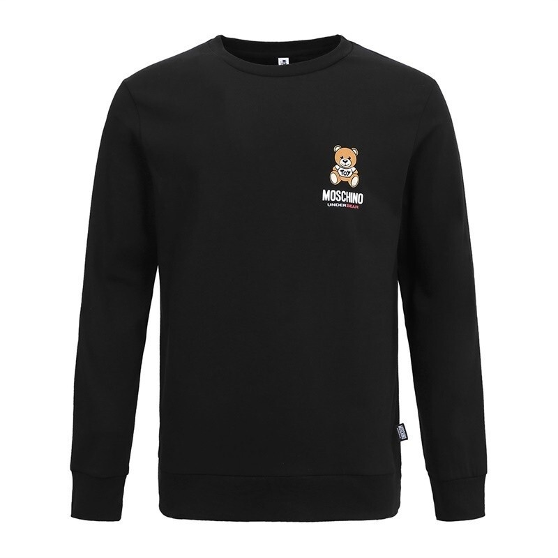 Áo nỉ dài tay in Logo gấu cỡ lớn dành cho nam MOSCHINO