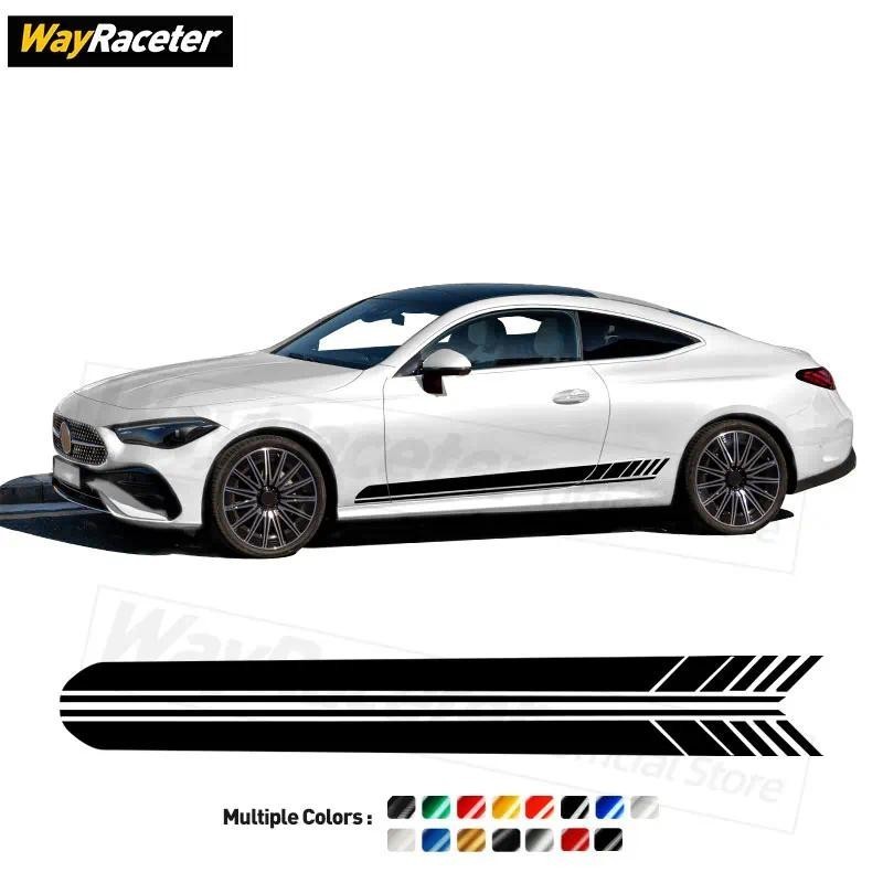 Phiên Bản Một Sọc Cửa Bên Váy Miếng Dán Cho Xe Mercedes Benz CLE Class Coupe C236 Cabrio A236 2024 C